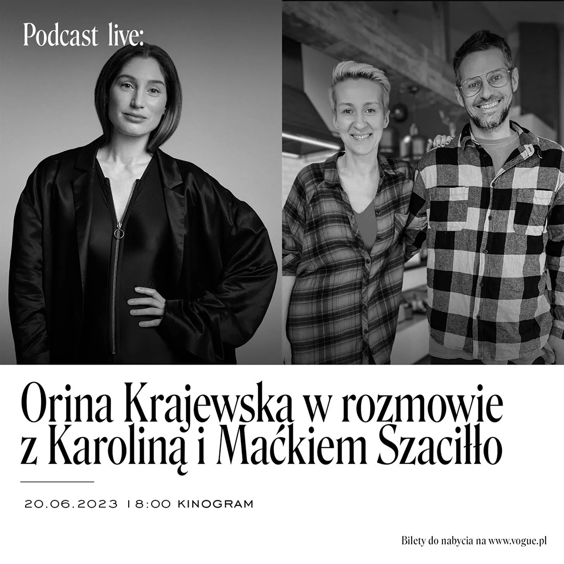 Orina Krajewska z podcastem na żywo w kinie KinoGram