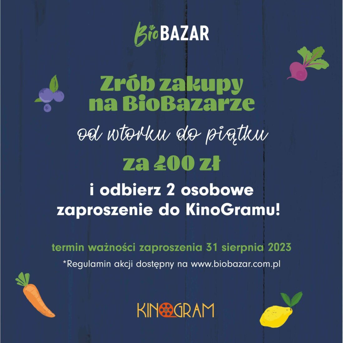 BioBazar z KinoGramem – rusza wakacyjna akcja
