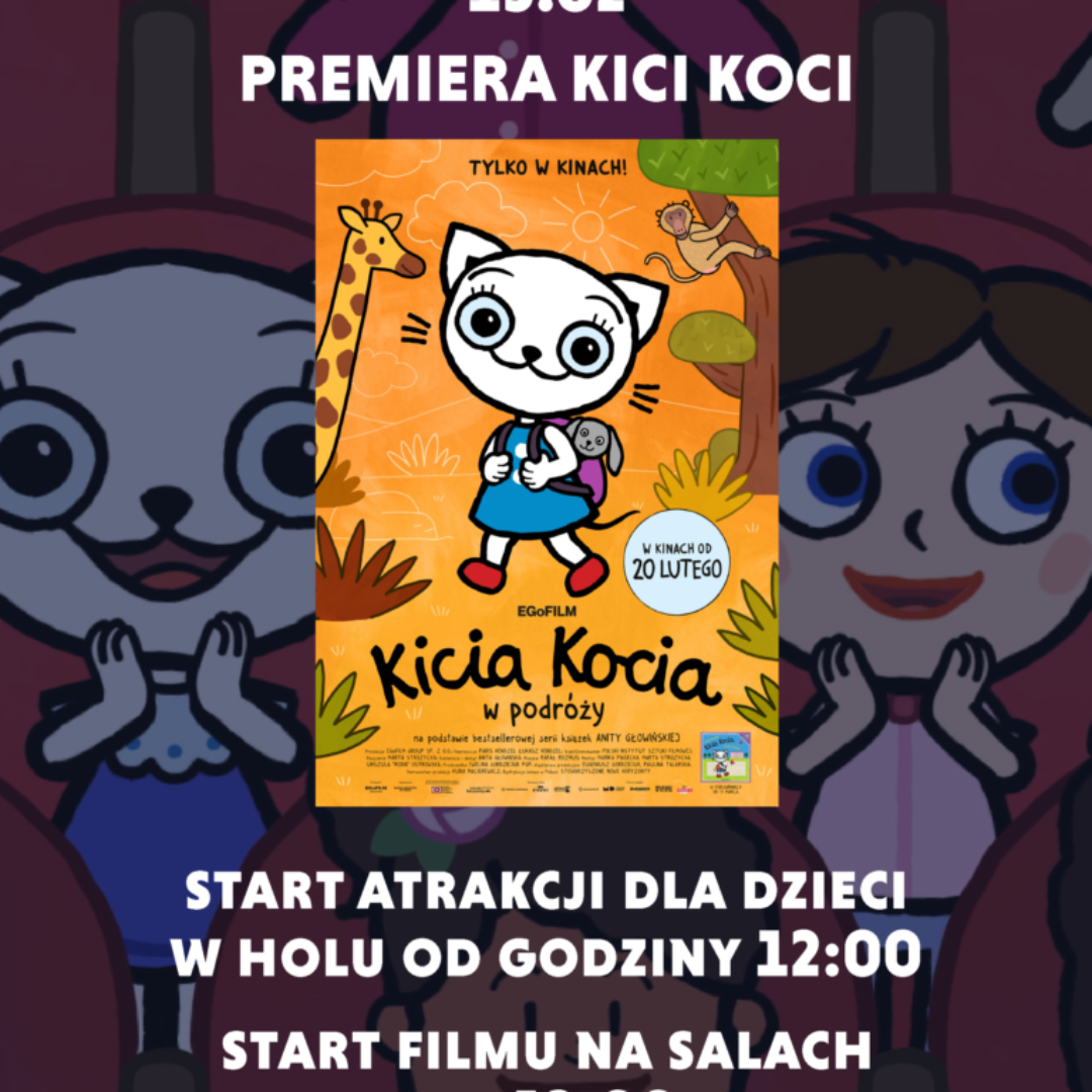 Uroczysta premiera „Kicia Koci w podróży” w Kinogram!