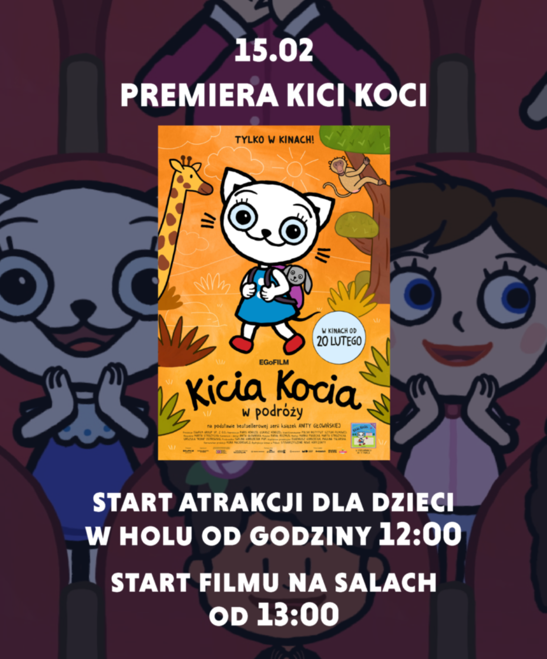 Uroczysta premiera „Kicia Koci w podróży” w Kinogram!