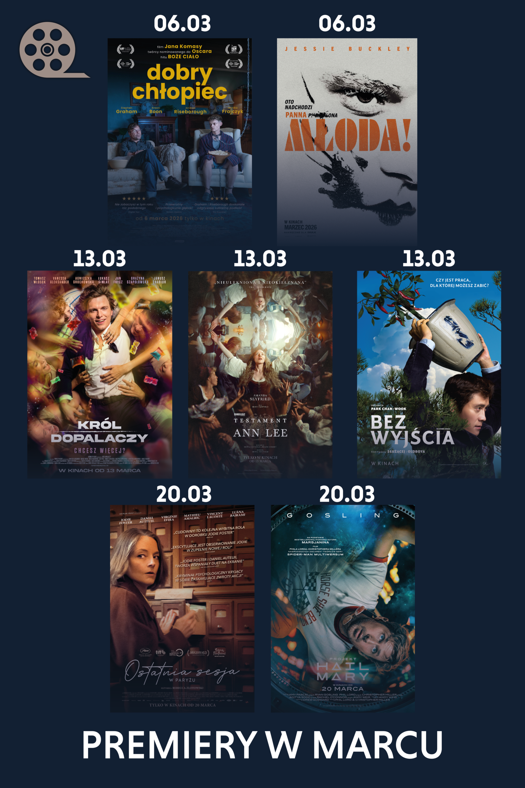 Premiery w marcu w Kinogramie